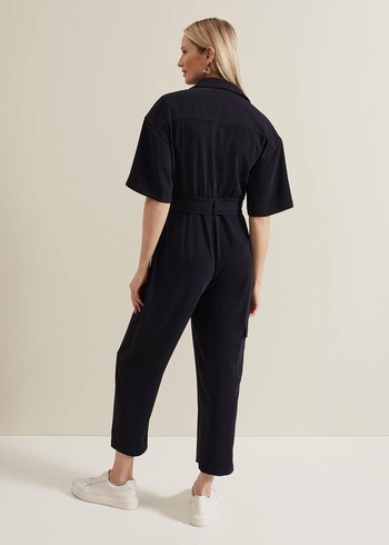 Phase Eight Tallulah Utility Jumpsuit Navy Australia | RH8297063